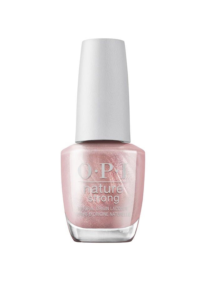 OPI Nature Strong Nail Polish, Intentions Are Rose Gold, Brown Nail Polish, 0.5 Fl Oz, 1 Count (Pack of 1) - Image 1